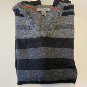 Striped Black and Grey Sweater